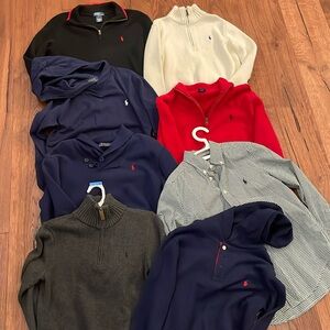 Polo Ralph Lauren boys size M 10/12 Lot of long sleeve shirts